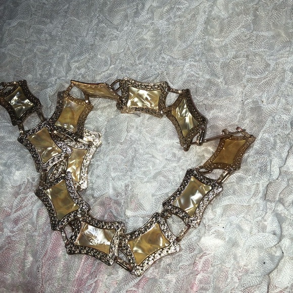 Vintage metal belt made in Hong Kong- 28” and 6” of chain- - Picture 1 of 7